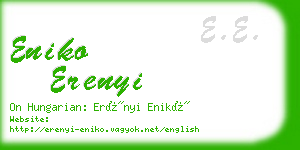 eniko erenyi business card